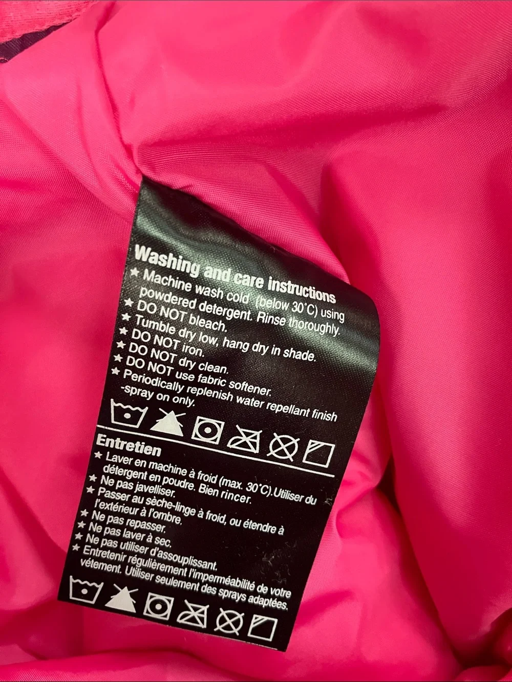 Kids Burton pink snowboard pants size L.